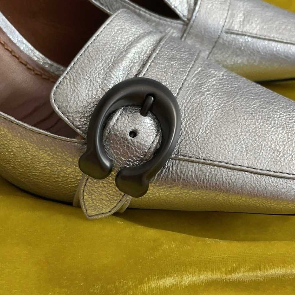 Coach Jade Metallic Heeled Loafers - image 4