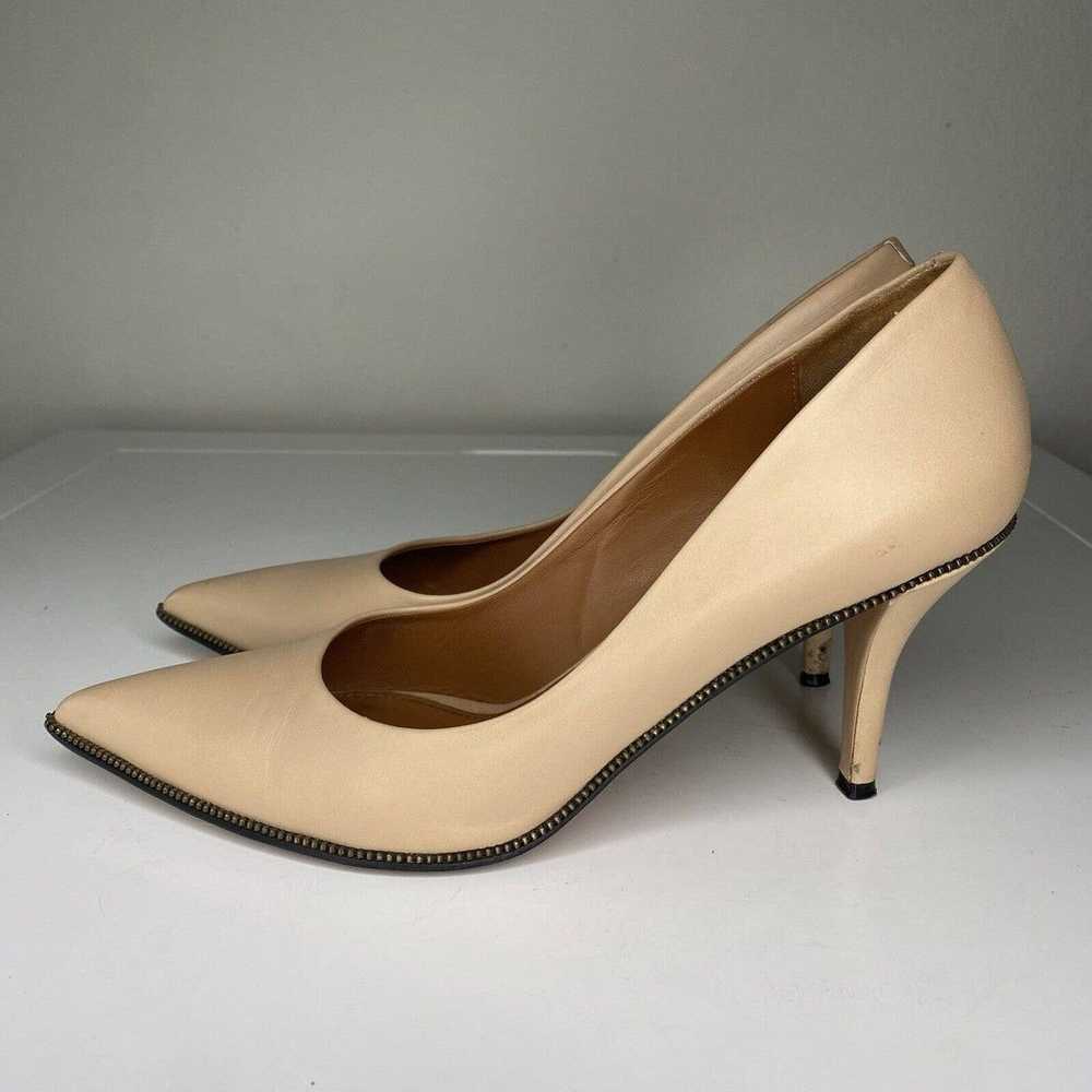 GIVENCHY nude Beige leather zipper pumps 3.5” hee… - image 1