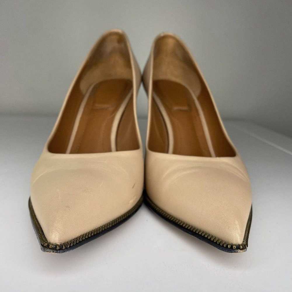 GIVENCHY nude Beige leather zipper pumps 3.5” hee… - image 4