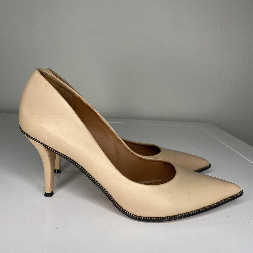 GIVENCHY nude Beige leather zipper pumps 3.5” hee… - image 8