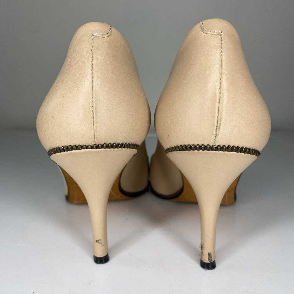 GIVENCHY nude Beige leather zipper pumps 3.5” hee… - image 9