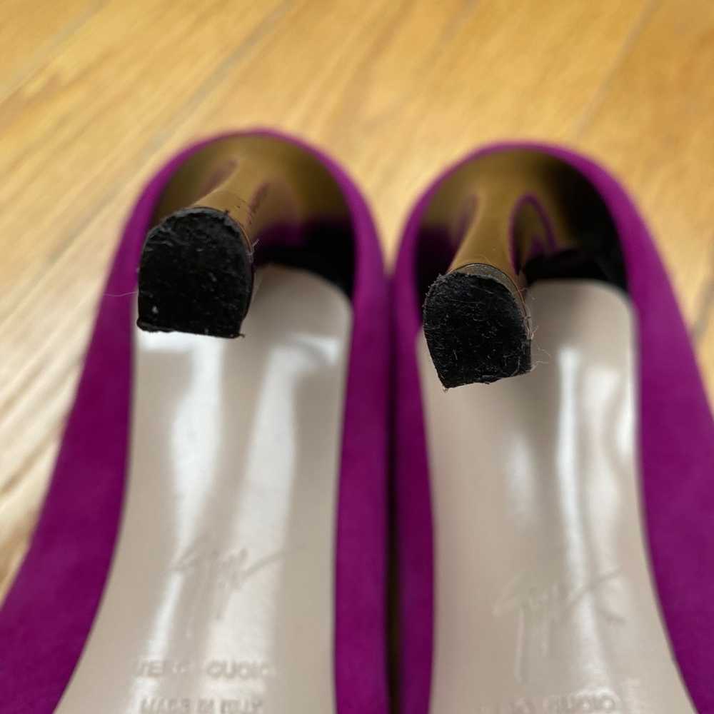 Giuseppe Zanotti Purple Suede High Heels Size 36 … - image 11