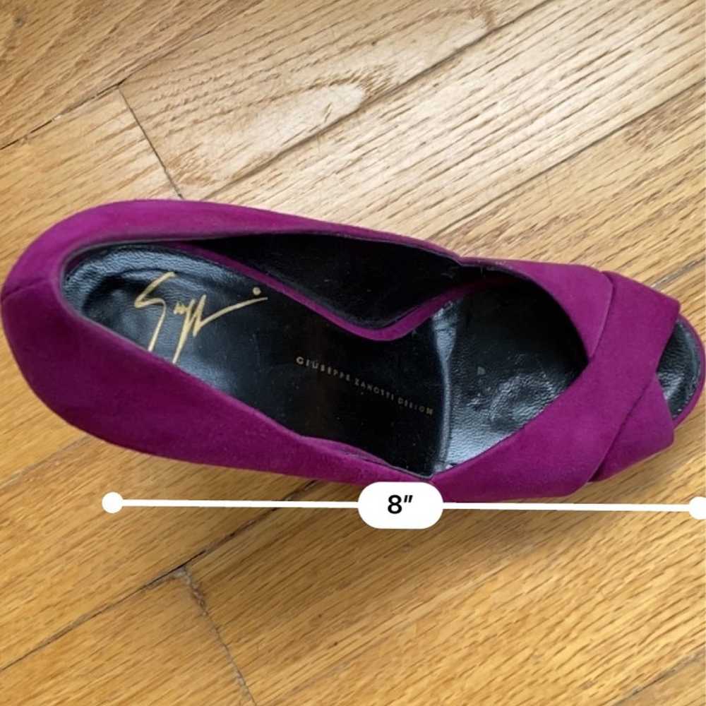 Giuseppe Zanotti Purple Suede High Heels Size 36 … - image 7