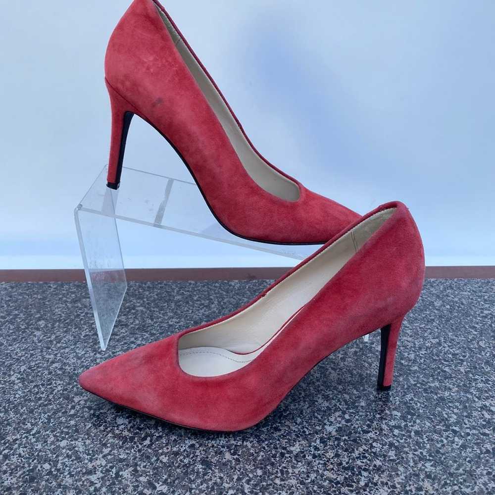 Anine Bing red suede high heel shoes size 37 - image 1