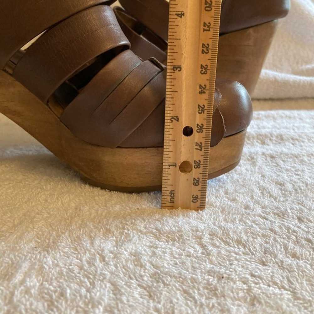 Rachel Comey Wood Platform Heels 8.5 - image 7