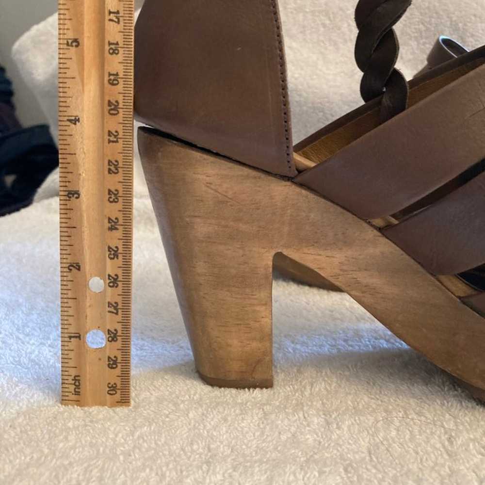 Rachel Comey Wood Platform Heels 8.5 - image 8