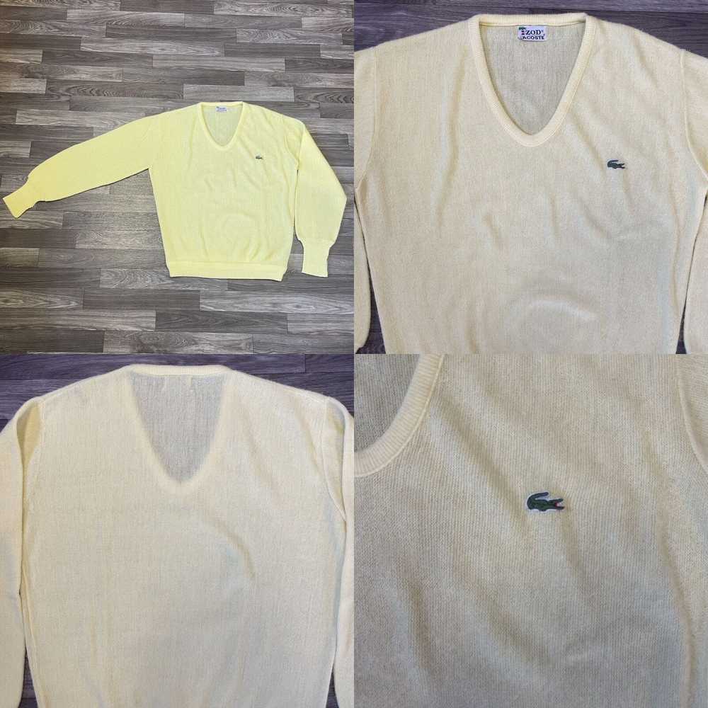 Lacoste Vintage Izod Lacoste V Neck Sweater Men’s… - image 4