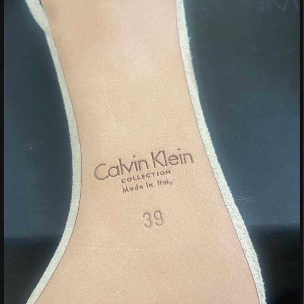 BRAND NEW CALVIN KLEIN VALERY PYTHON / SUEDE SAND… - image 3