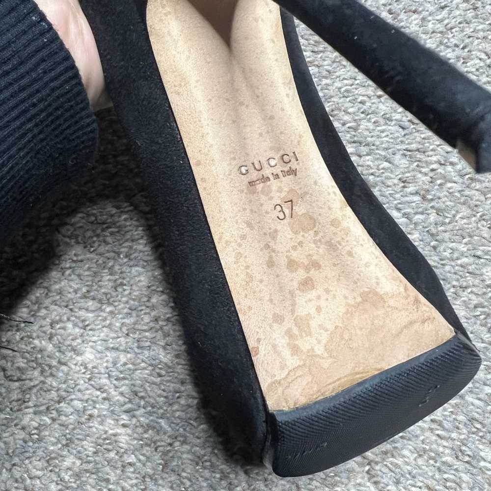 Gucci suede heels 37 - image 8