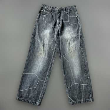Koman VTG Koman Jeans 32x29 Wide Faded Distressed… - image 1