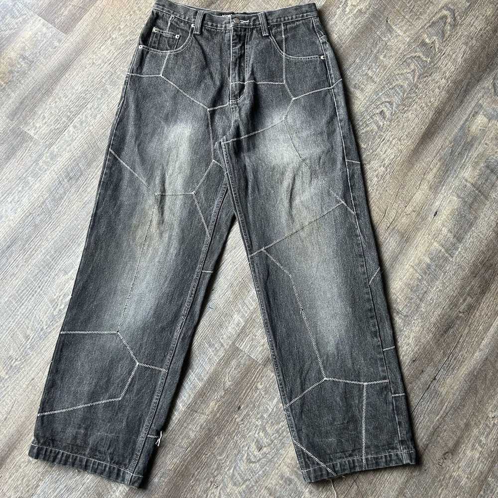 Koman VTG Koman Jeans 32x29 Wide Faded Distressed… - image 2
