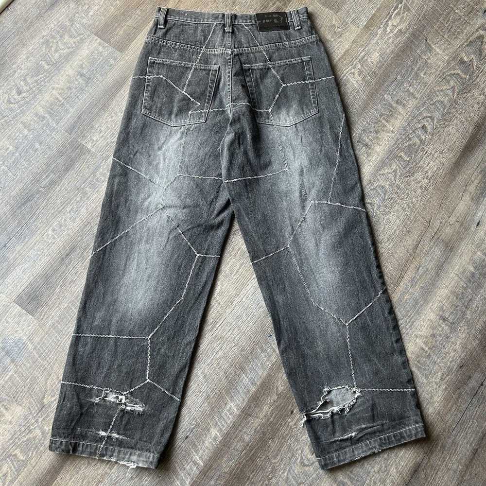 Koman VTG Koman Jeans 32x29 Wide Faded Distressed… - image 9