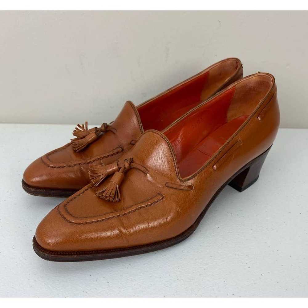 RARE Women Carmina Goodyear Spain leather heeled … - image 1