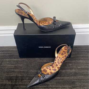 Dolce and Gabbana slingback heels