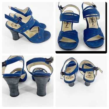 Fly London Blue Suede UniquePlatform37/7 - image 1