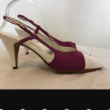 Gucci two tone Slingback pump