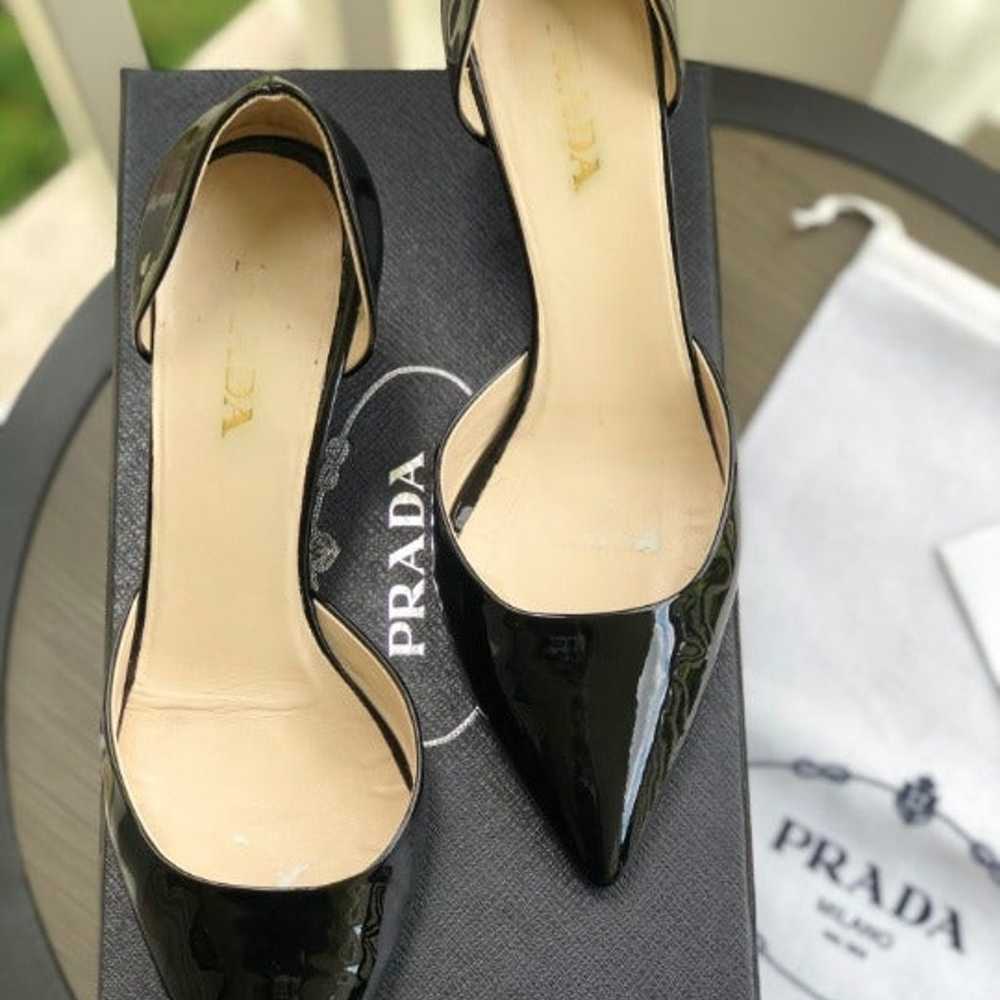 PRADA Pointed Toe Patent Leather Pumps - image 7