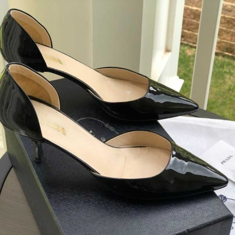 PRADA Pointed Toe Patent Leather Pumps - image 9