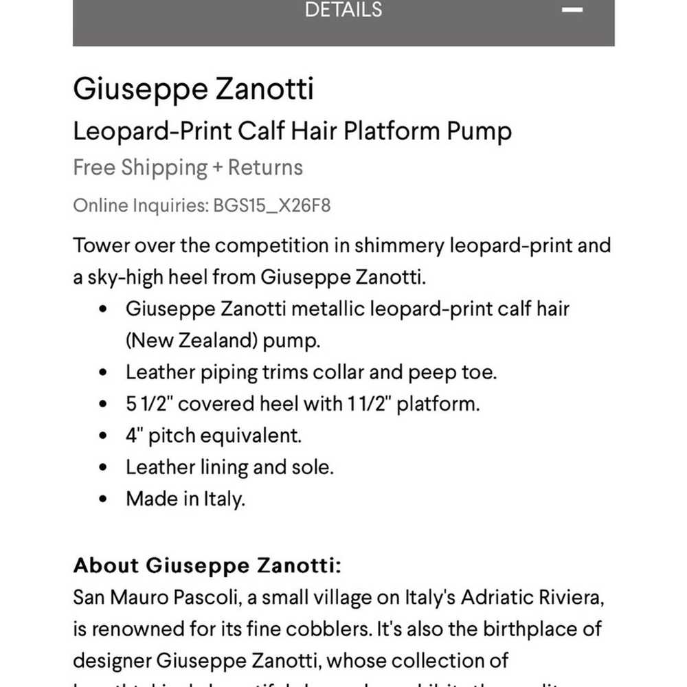 Giuseppe Zanotti Leopard Print Calf Hair Platform… - image 2