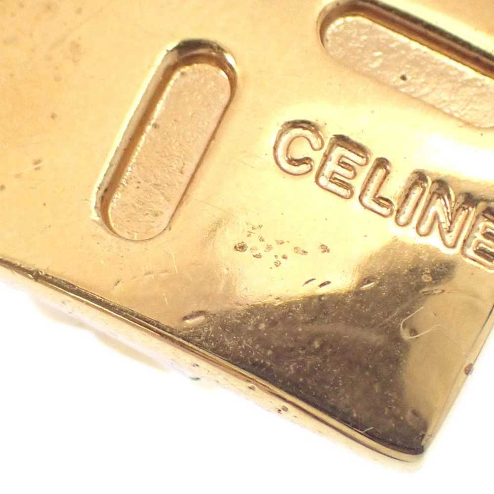 Celine CELINE Square Earrings Women's GP 23.8g Go… - image 3