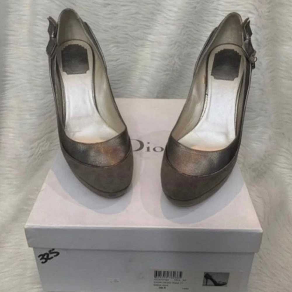 Christian Dior Heels Stiletto Authentic Suede Met… - image 7