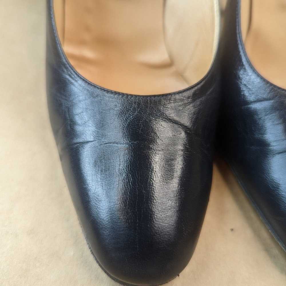 Gucci women's sz 8  Classic Navy blue leather 3.5… - image 6