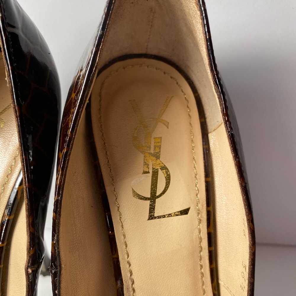 YSL Yves Saint Laurent tribtoo patent pumps heels… - image 6
