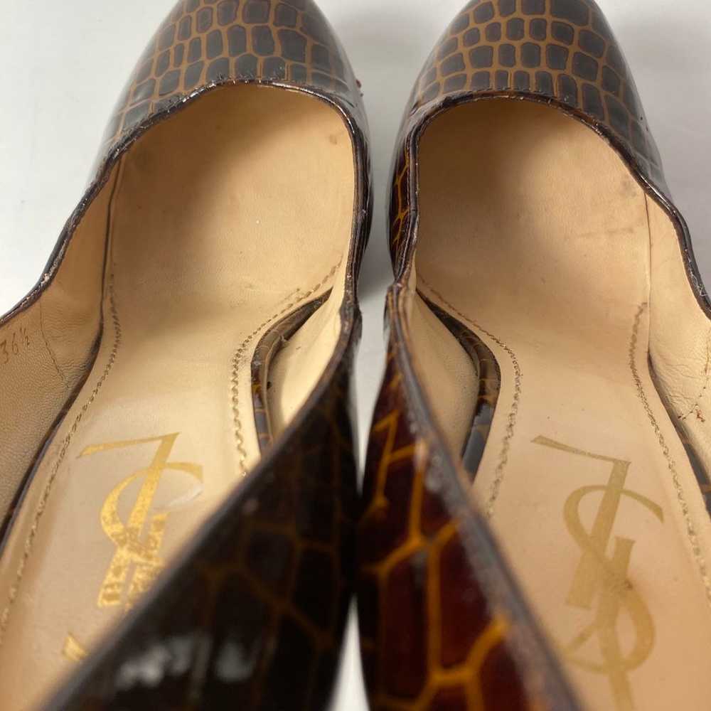 YSL Yves Saint Laurent tribtoo patent pumps heels… - image 7