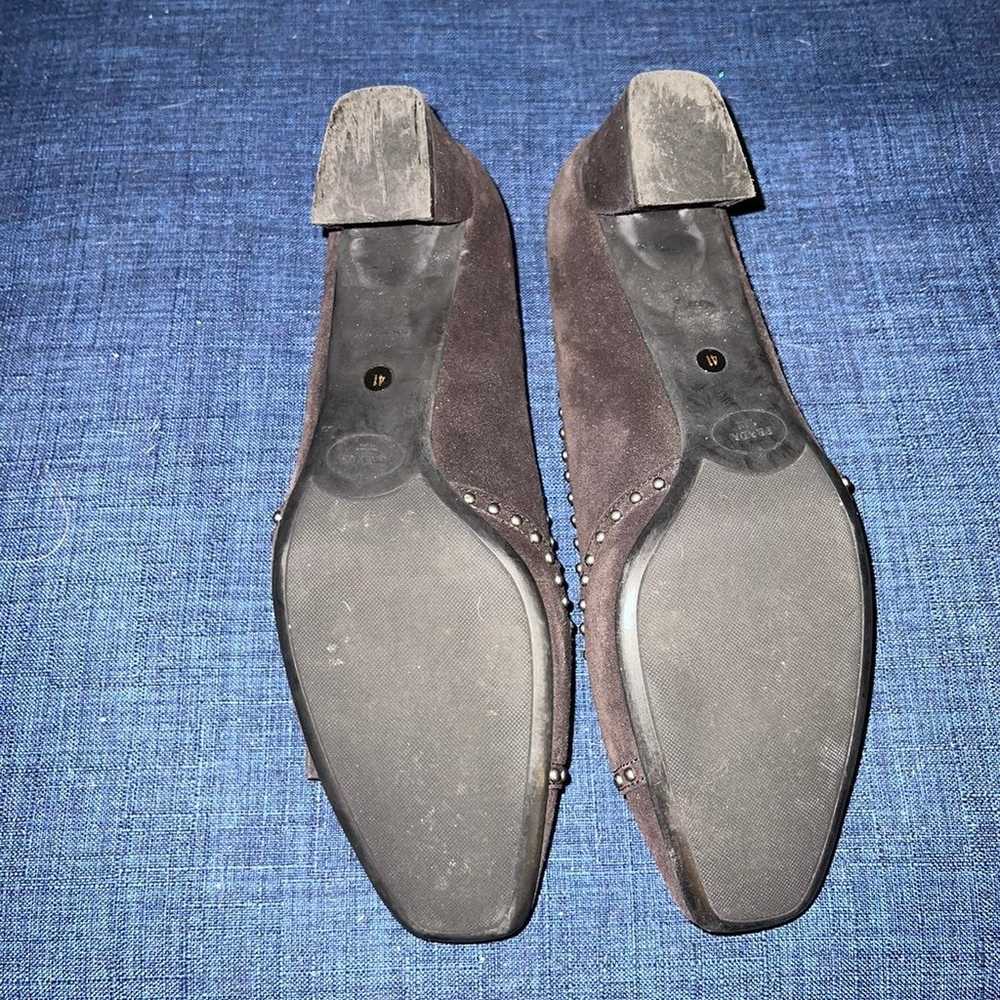 Prada Black Suede Studded Shoe - image 5
