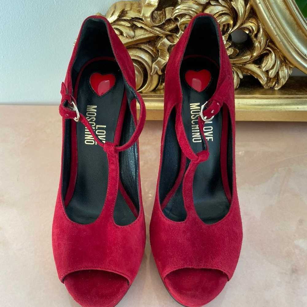 Authentic Love Moschino T Strap Pumps - Size 7 - image 1