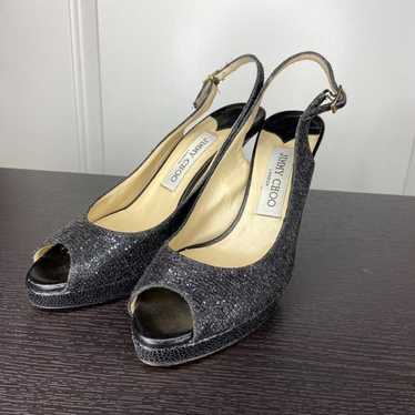 Jimmy Choo Anthracite Clue Lag Platforms size 6.5