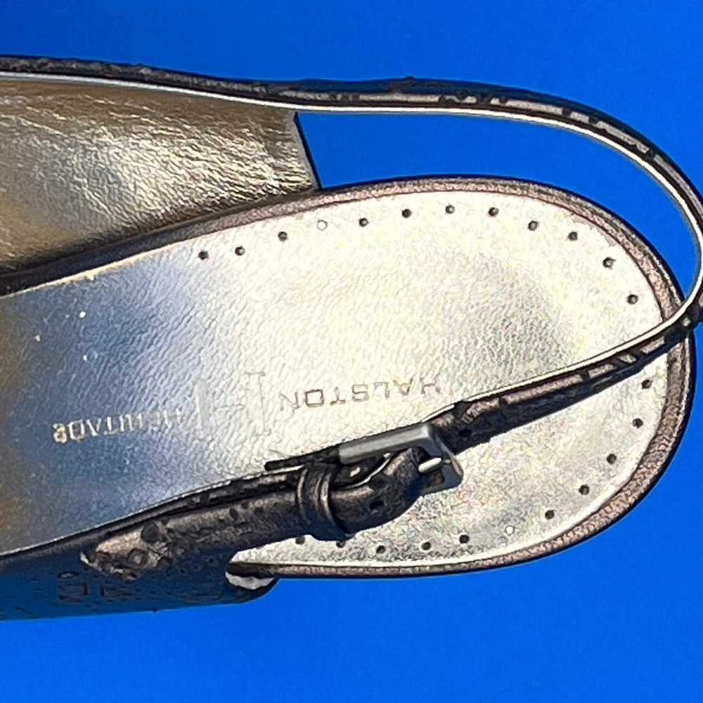 Halston Heritage Leather Slingback Pumps - image 3