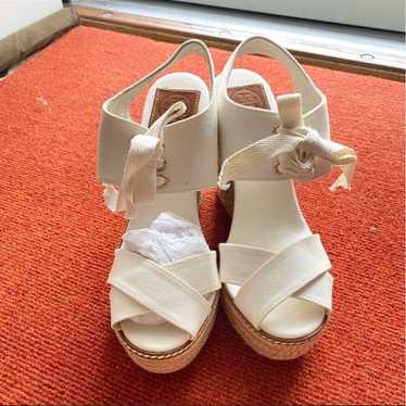 Tory Burch White Wedges - image 1