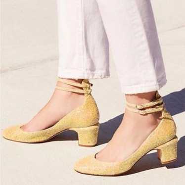 Free People Glitter Lana Block Heels