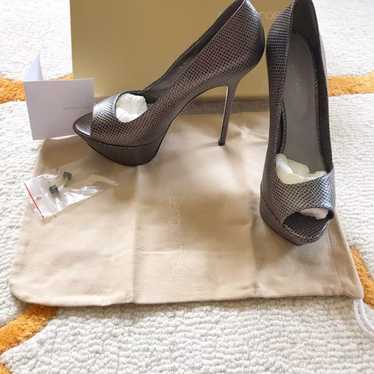 Sergio Rossi “Boston” Peep Toe Pump - image 1