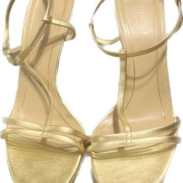 GUCCI Leather T-Strap Sandals - image 1