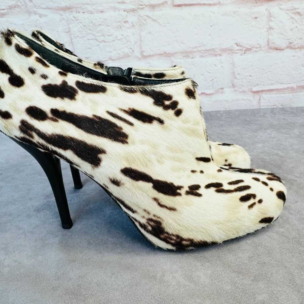 Authentic Balenciaga Paris Ponyhair Zip Calf Boot… - image 1