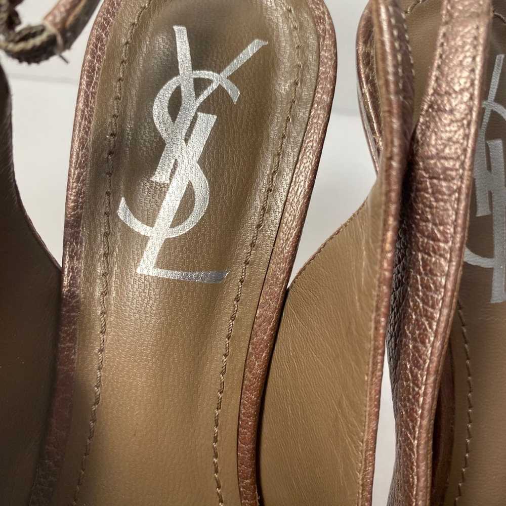 YSL yves saint Laurent tribtoo slingback pumps he… - image 5