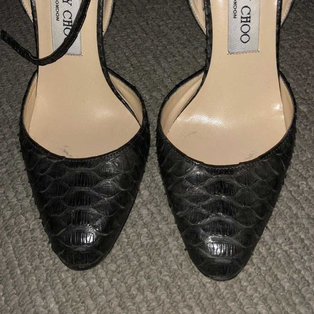 Jimmy Choo Python Pumps, Size 8 - image 4