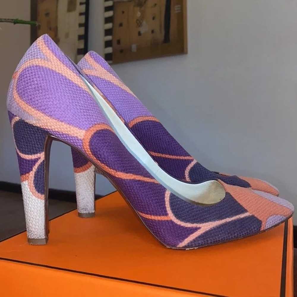 Miu Miu Heels Pumps Purple Orange (EU 41 / US 10)… - image 1