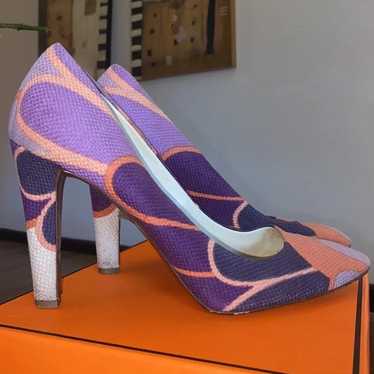 Miu Miu Heels Pumps Purple Orange (EU 41 / US 10)… - image 1