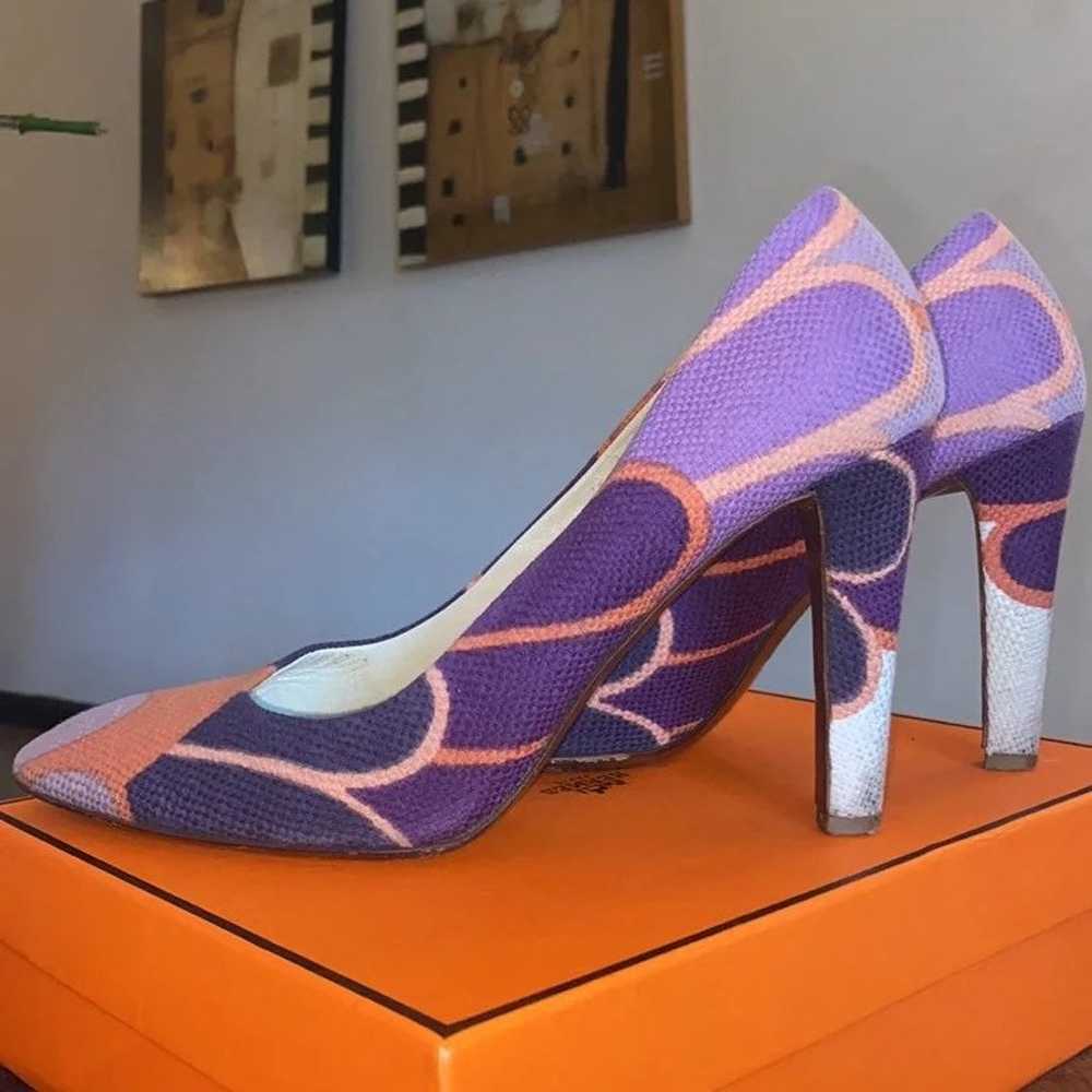 Miu Miu Heels Pumps Purple Orange (EU 41 / US 10)… - image 5