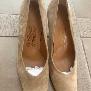 Salvatore Ferragamo suede kitten heels - image 1