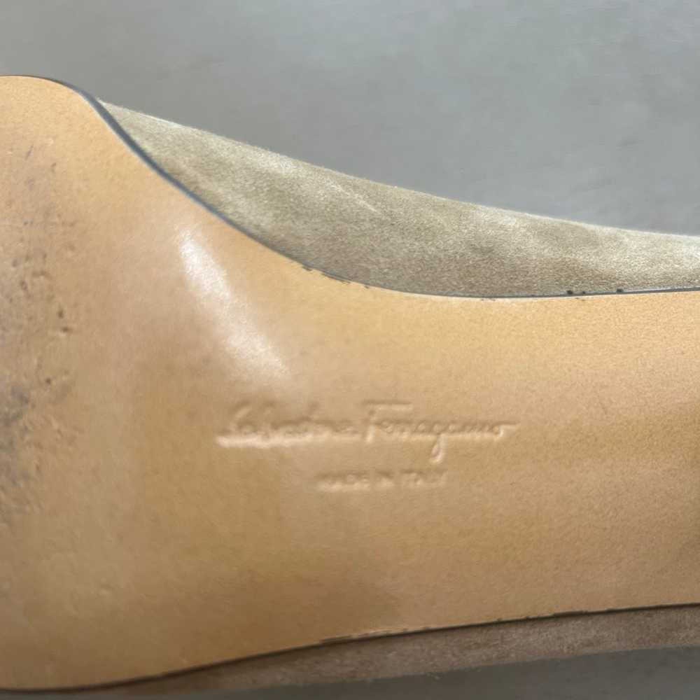 Salvatore Ferragamo suede kitten heels - image 5