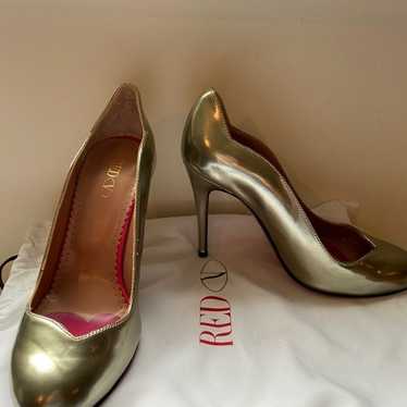 Valentino Red Metallic Heels