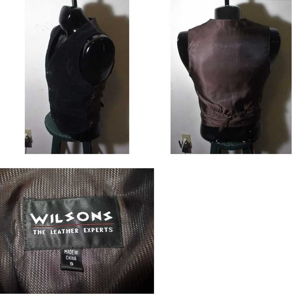 Vintage Men's WILSONS Leather Black 100% Leather … - image 4