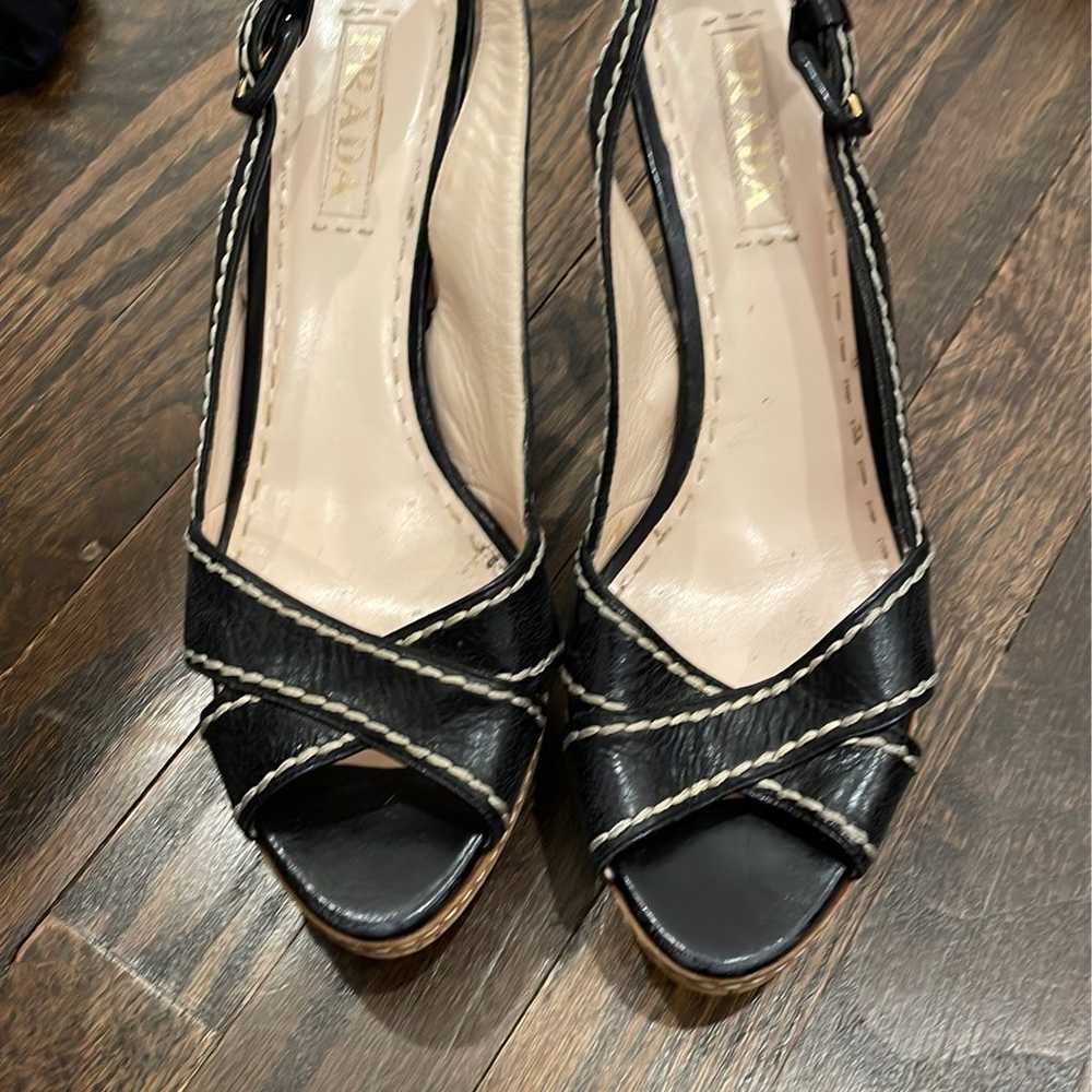 Prada black heels size 41 - image 2