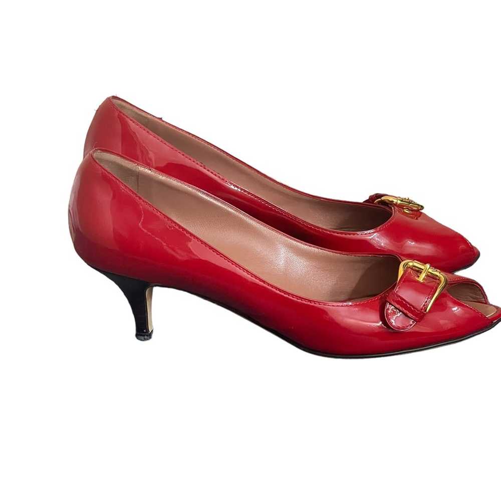 GIUSEPPE ZANOTTI Patent Leather red/gold Pumps si… - image 5