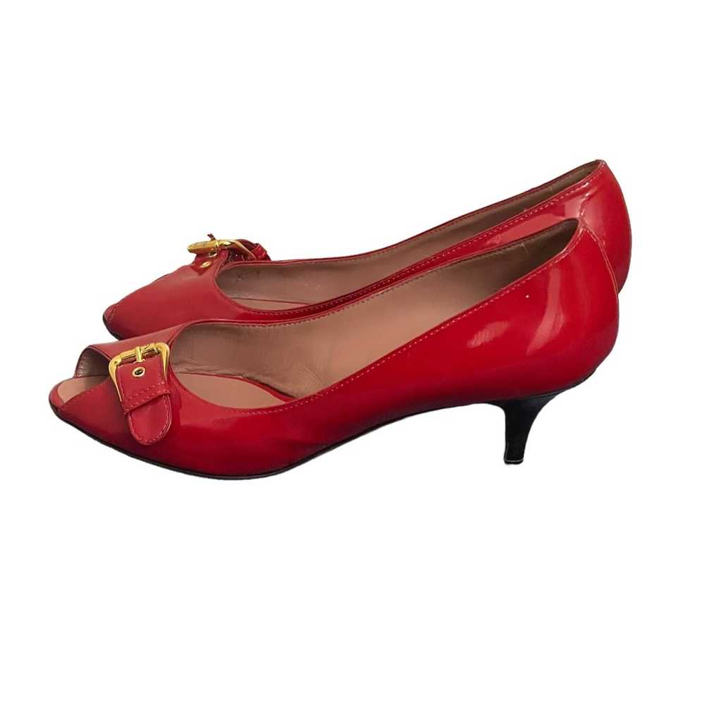 GIUSEPPE ZANOTTI Patent Leather red/gold Pumps si… - image 6