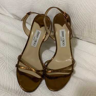 Jimmy Choo bronze Heels